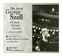 George Szell - George Szell, The Art of George Szell, Vol. 2, Previously Unissued Concerts 1943-57) (4 for 3) CD first released
