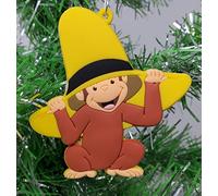 George The Monkey Chrisitmas Ornament Wearing Yellow Hat