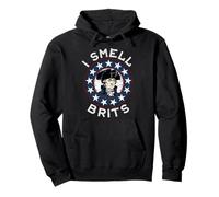 George Washington 1776 I Smell Brits Funny USA England Humor Pullover Hoodie