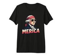 George Washington 4th of July Merica Premium T-Shirt