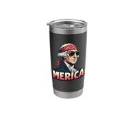 George Washington 4th of July Merica Stainless Steel Insulated Tumbler