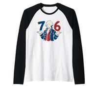 George Washington 7 6 Raglan Baseball Tee