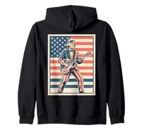 George Washington American Guitar Player Guitarist Zip Hoodie