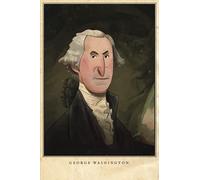 George Washington: American Journal Wide Ruled Lined Notebook For Students