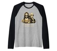 George Washington and Jesus Funny History Funny Saved World Raglan Baseball Tee