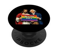 George Washington And Jesus Funny History We re cool with it PopSockets Adhesive PopGrip