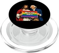 George Washington And Jesus Funny History We re cool with it PopSockets PopGrip for MagSafe