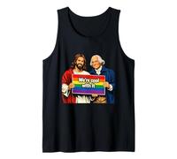 George Washington and Jesus Funny History We re Cool with it Tank Top