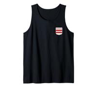 George Washington Coat of ARMS Washington D.C. Flag Tank Top