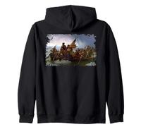 George Washington Crossing the Delaware Presidents Day Zip Hoodie