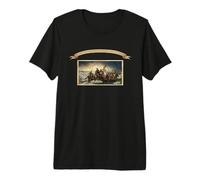 George Washington Crossing The Delaware Vintage History Buff Premium T-Shirt