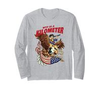 George Washington Eagle WTF Kilometer Patriot USA Long Sleeve T-Shirt