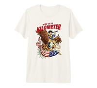 George Washington Eagle WTF Kilometer Patriot USA Premium T-Shirt