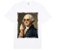 George Washington Eating Ice Cream Comfort Colors Adult Heavyweight T-Shirt