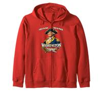 George Washington First in War Peace Founding Father Zip Hoodie