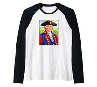 George Washington First President of The USA Raglan Baseball Tee