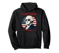 George Washington It's Only Treason If You Lose 4th of July Pullover Hoodie