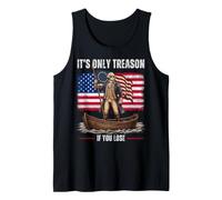 George Washington It's Only Treason If You Lose 4th of July Tank Top