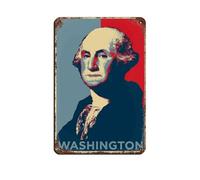 George Washington Original Retro Poster Metal Tin Sign Chic Art Retro Iron Painting Bar People Cave Cafe Family Garage Poster Wall Decoration 8x12inch(20x30cm)