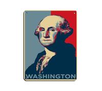 George Washington Original Tin Sign Vintage Metal Pub Club Cafe Bar Home Wall Art Decoration Poster Retro 12x16inch(30x40cm)