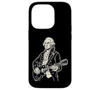 George Washington Playing an Electric Guitar Rock Musician Case for iPhone 14 Pro
