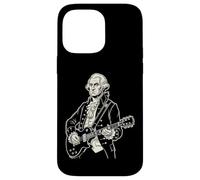 George Washington Playing an Electric Guitar Rock Musician Case for iPhone 14 Pro Max