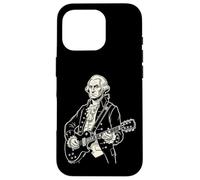 George Washington Playing an Electric Guitar Rock Musician Case for iPhone 16 Pro