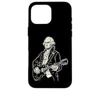 George Washington Playing an Electric Guitar Rock Musician Case for iPhone 16 Pro Max