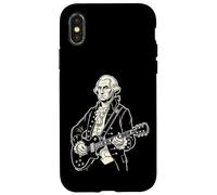 George Washington Playing an Electric Guitar Rock Musician Case for iPhone X/XS