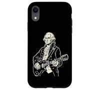 George Washington Playing an Electric Guitar Rock Musician Case for iPhone XR