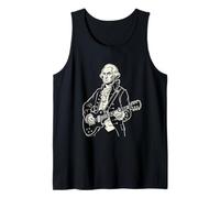 George Washington Playing an Electric Guitar Rock Musician Tank Top