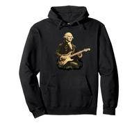 George Washington Playing Electric Guitar Rock Music Patriot Pullover Hoodie