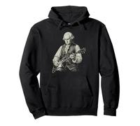 George Washington President Playing Guitar Retro Vintage Pullover Hoodie