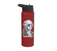 George Washington USA Sunglasses Stainless Steel Insulated Water Bottle