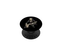George Washington Vampire Playing Guitar Alt Goth Music PopSockets Adhesive PopGrip