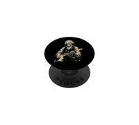 George Washington Zombie Undead Playing Guitar Alt Goth Band PopSockets Adhesive PopGrip