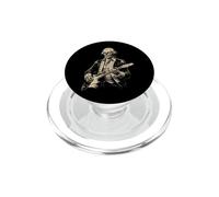 George Washington Zombie Undead Playing Guitar Alt Goth Band PopSockets PopGrip for MagSafe