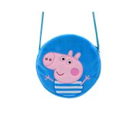 (GeorgeRound) Peppa Pig Cute Piggy Peachy Plush Handbag Female Girl Bag Shoulder Kawaii