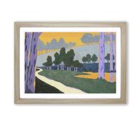 Georges Lacombe Landscape Framed Print | A2 Oak Framed Wall Art | Ready to Hang | Modern Nature Picture | Living Room Bedroom Lounge Office