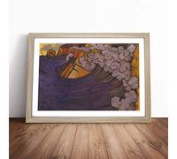 Georges Lacombe The Violet Wave | Framed Wall Art Print | Modern Home Decor Picture | Ready to Hang Artwork for Living Room, Bedroom, Kitchen or Office | Multiple Sizes