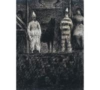 Georges Pierre Seurat Sidewalk Show Large Wall Art Print Canvas Premium Poster Mural