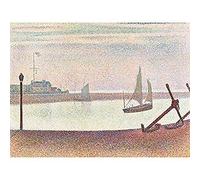Georges Pierre Seurat The Channel At Gravelines Evening Unframed Wall Art Print Poster Home Decor Premium