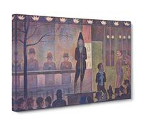 Georges Pierre Seurat The Performer at the Circus Canvas Print | Gallery Wrapped 30mm Frame Wall Art | 20x14 inches | Ready to Hang | Impressionist Picture | Living Room Bedroom Lounge Office