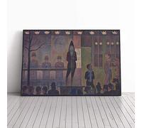 Georges-Pierre Seurat The Performer at The Circus Canvas Print | Gallery Wrapped 30mm Frame Wall Art | 30x20 inches | Ready to Hang | Modern Picture | Living Room Bedroom Lounge Office