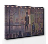 Georges-Pierre Seurat The Performer at The Circus Canvas Print | Gallery Wrapped 30mm Frame Wall Art | 30x20 inches | Ready to Hang | Modern Picture | Living Room Bedroom Lounge Office