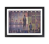 Georges Pierre Seurat The Performer at the Circus Classic Painting Framed Print | A4 Black Framed Wall Art | Ready to Hang | Classic Historical Picture | Living Room Bedroom Lounge Office