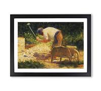 Georges Pierre Seurat The Storm Breaker Classic Painting Framed Print | A2 Black Framed Wall Art | Ready to Hang | Classic Landscape Picture | Living Room Bedroom Lounge Office