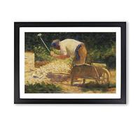 Georges-Pierre Seurat The Storm Breaker Framed Print | A2 Oak Framed Wall Art | Ready to Hang | Modern Landscape Picture | Living Room Bedroom Lounge Office