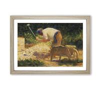 Georges-Pierre Seurat The Storm Breaker Framed Print | A2 Oak Framed Wall Art | Ready to Hang | Modern Landscape Picture | Living Room Bedroom Lounge Office
