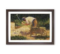 Georges-Pierre Seurat The Storm Breaker Framed Print | A2 Walnut Framed Wall Art | Ready to Hang | Modern Landscape Picture | Living Room Bedroom Lounge Office